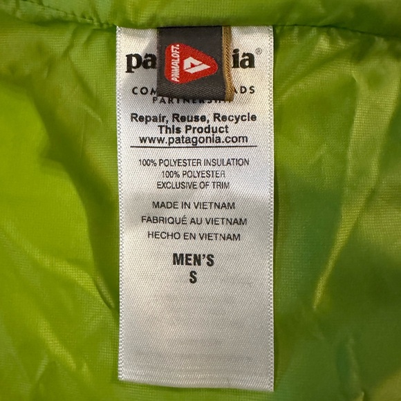 Patagonia Lime Green Nano Puff Jacket - Picture 4 of 4